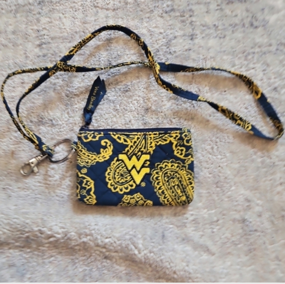 Vera Bradley Navy and Yellow Patterned Wallet